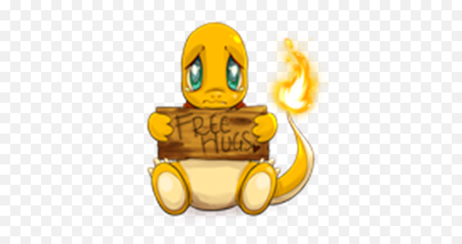 Free Hugs Charmander - Pikachu And Charmander Hugging Png,Charmander Transparent