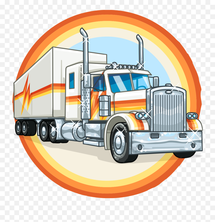 American Pro Trucker Png Image - Play Button Icon,18 Wheeler Png