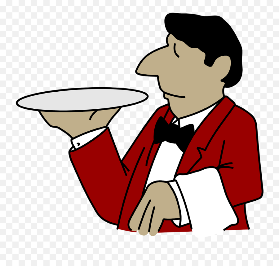 Hotel Clipart Waiter Italian - Transparent Waiter Clipart Png,Italian Hand Png