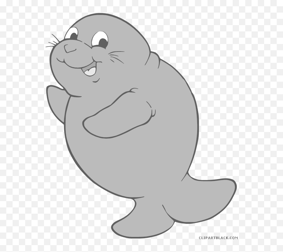 Free Download - Clip Art Manatee Cute Png,Manatee Png