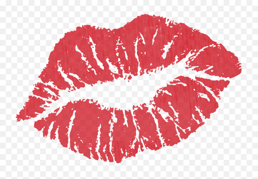 Red Kiss Png Clipart - Transparent Background Kiss Clipart,Kisses Png