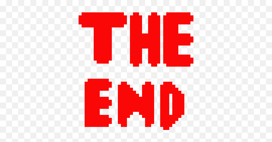 The End - Space Ship Pixel Png,The End Png