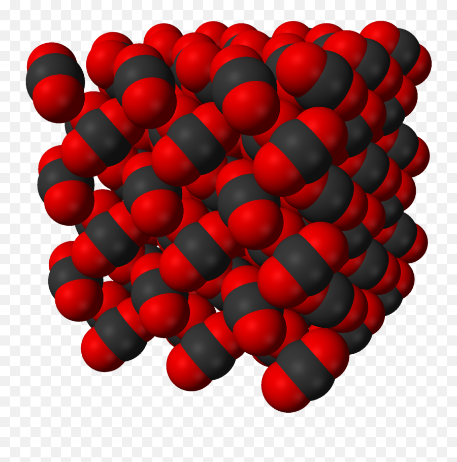 Filecarbon - Dioxidecrystal3dvdwpng Wikidoc Dry Ice Chemical Structure,Molecules Png