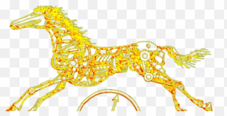 Yellow Horse Png Svg Clip Art For Web - Download Clip Art Animal Figure,Mustang Horse Png