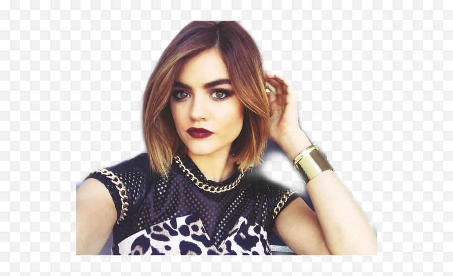 Lucyhale Aria Montgomery Pll Sticker By Lebutera - Cabelo Aria Pretty Little Liars Png,Lucy Hale Png
