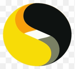 The Symantec Logo Is Simple And Clean - Yellow Black Circle Logo Png,Yin Yang Logo