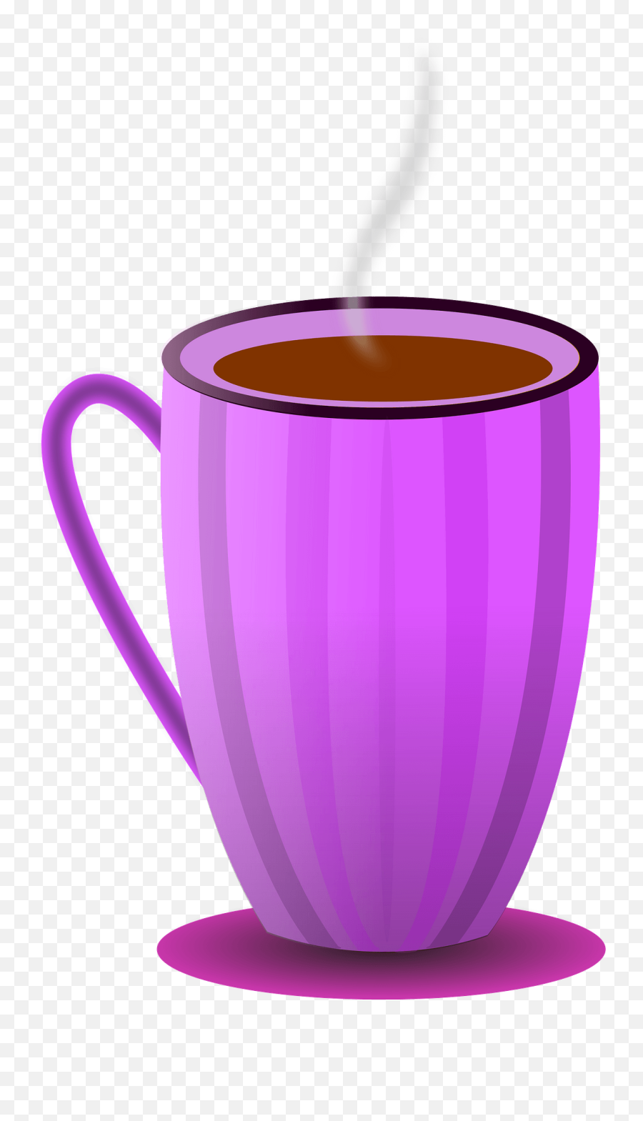 Free Clip Art Coffee Mug - Purple Tea Mug Clip Art Png Hot Coffee Mugs Clip Art,Coffee Mug Png