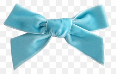 Frozen French Velvet Petit Bow Clip - png