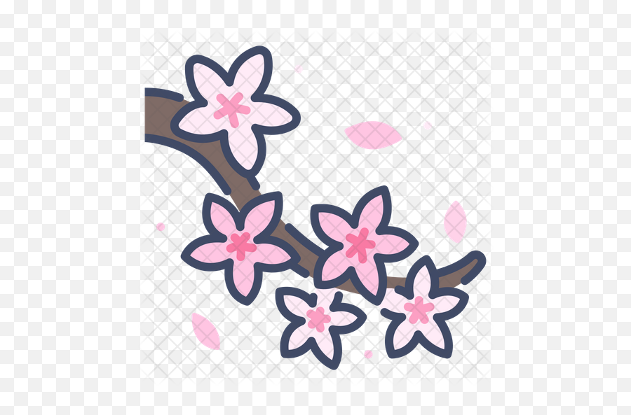 Cherry Blossom Icon - Shiba Cherry Blossom Icon Png,Cherry Blossom Petals Png