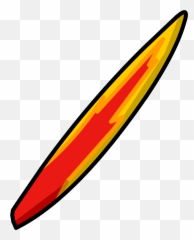 Download Hd Flame Surfboard Icon - Flames Png Vertical