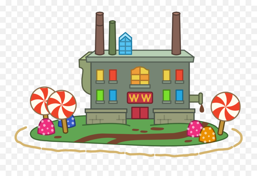 Charlie And The Chocolate Factory - Poptropica Wiki Willy Wonka Factory Cartoon Png,Factory Png