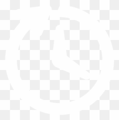 Download Short Time To Market - White Png Icon PNG Clock