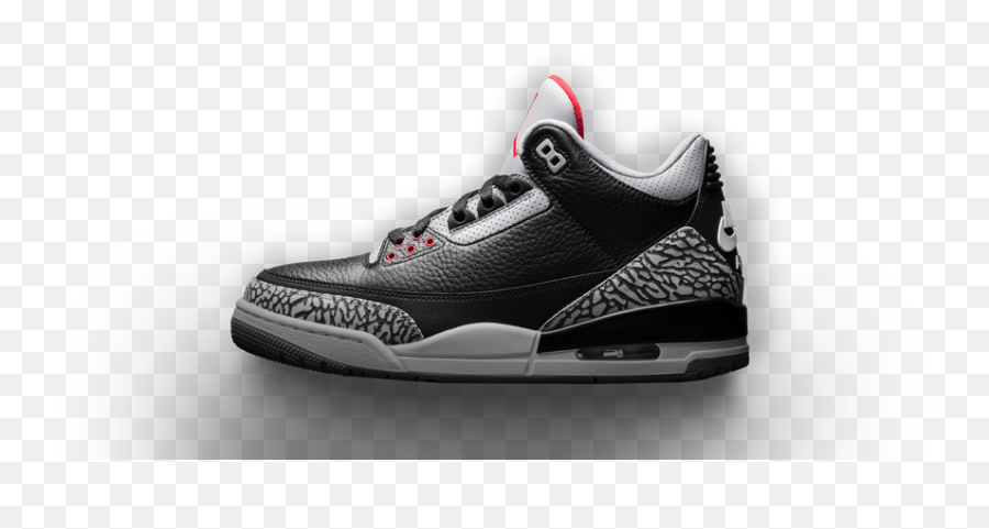 Jordan 3 Black Cement - Next Level Kickz Air Jordan 3 Black Cement 2k18 Png,Jordan Shoe Png