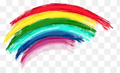 Rainbow Clipart Png Image 03 - Transparent Background