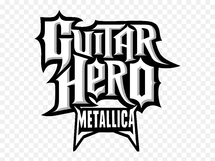 Guitar Hero Game Logo Png Image With No - Guitar Hero Logo Transparent,Metallica Logo Font
