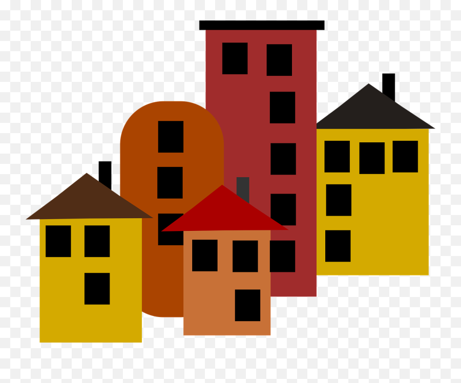 House Apartment Housing Building Clip Art - House Png Housing Clip Art,House Clipart Transparent