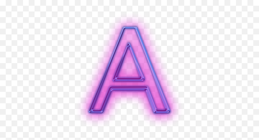 Glowing - Neon Letter A Icon Png,Aa Icon