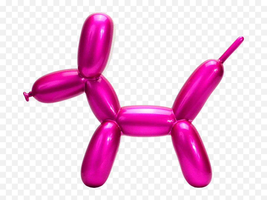 Metallic Balloon Dog Funny Anatomy - Pink Balloon Dog Png,Funny Dog Png