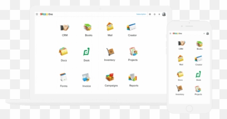 Zoho Unveils Bundled Business App Suite - Smart Device Png,Zoho Icon