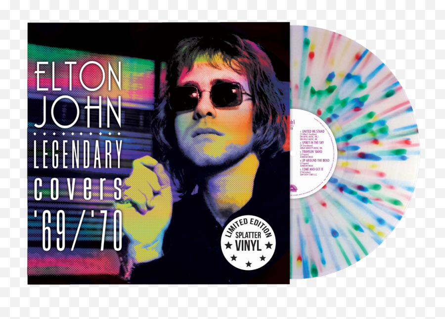 Elton John - Legendary Covers U002767u002770 Limited Edition Splatter Vinyl Elton John Legendary Covers Vinyl Png,Splatter Icon