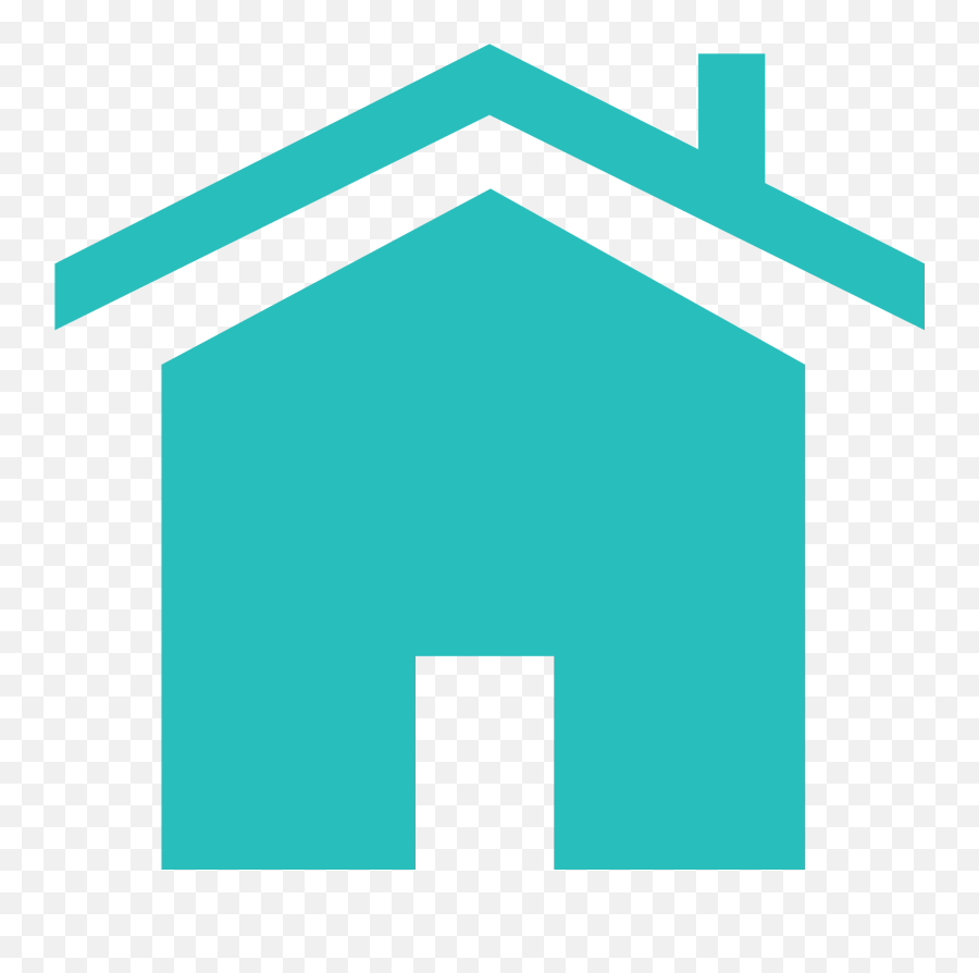 Download - Teal Home Icon Png,House Icon Transparent Background