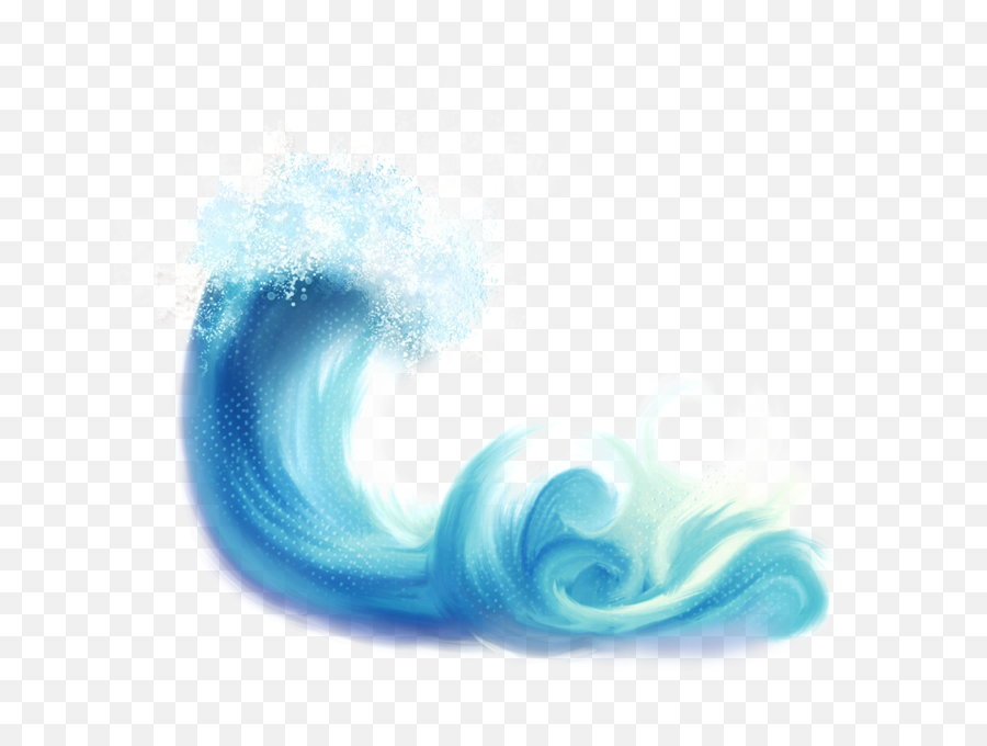 Sea Wave Png - Watercolor Waves Clipart Transparent Sea Waves Png,Wave Clipart Transparent