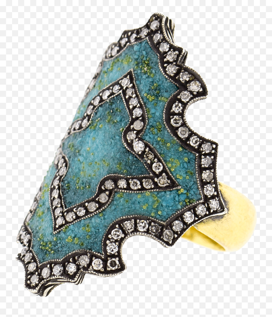 Turquoise Mosaic Shield Ring - Sparkly Png,Windows 8 Shield Icon