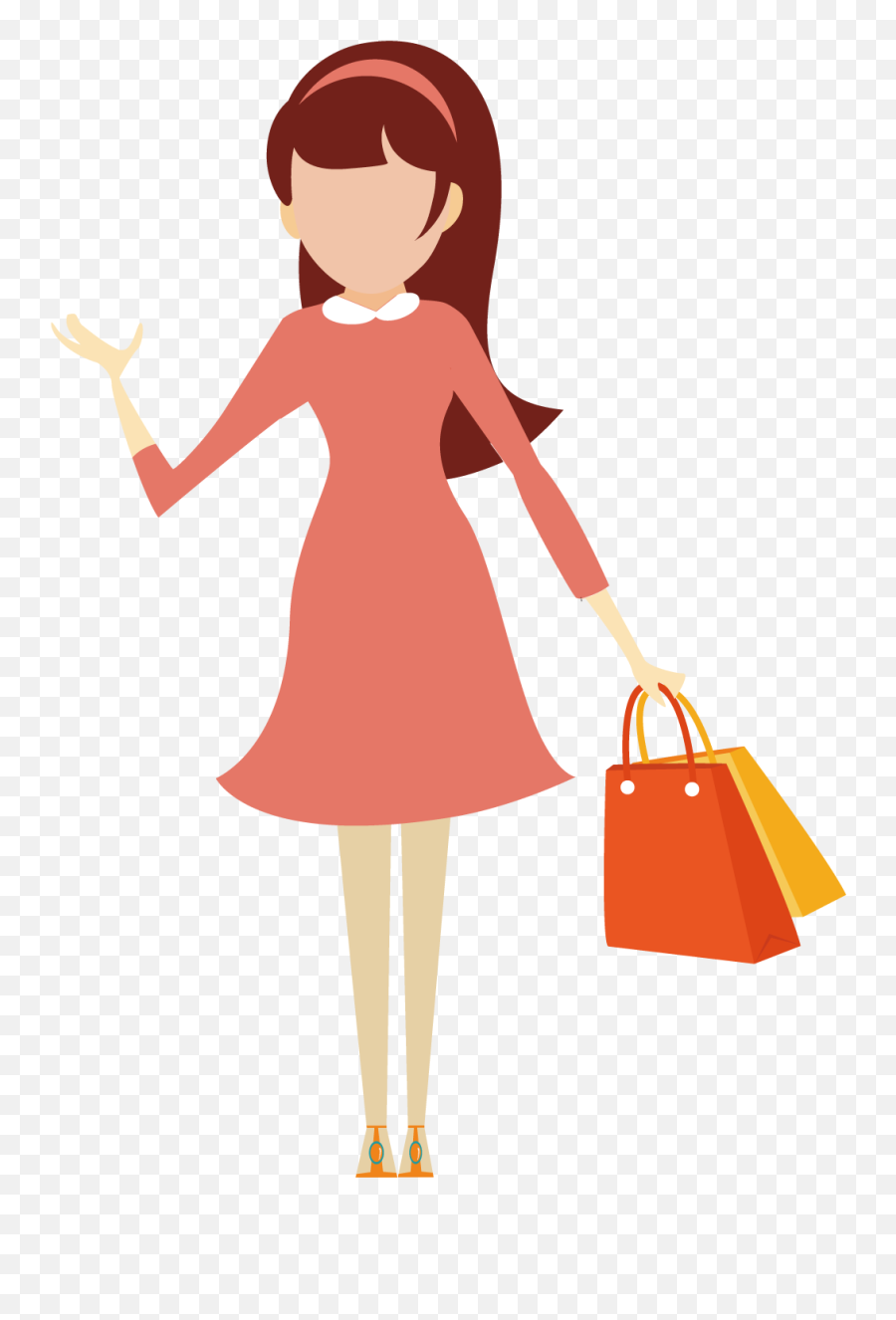 Shopping Icon - Shopping Girl Shopping Girl Logo Icon Girls Shopping Logo Hd Png,Shoping Icon