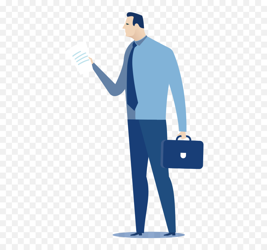 Connecting Senior Sales Professionals With Digital Companies - Standing Png,Man With Briefcase Icon