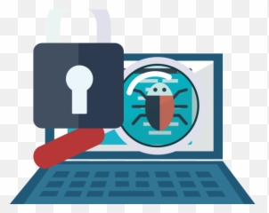 Criminal Clipart Cybe Attack - Computer Virus Icon Png Icon Computer Virus Png,Malware Icon