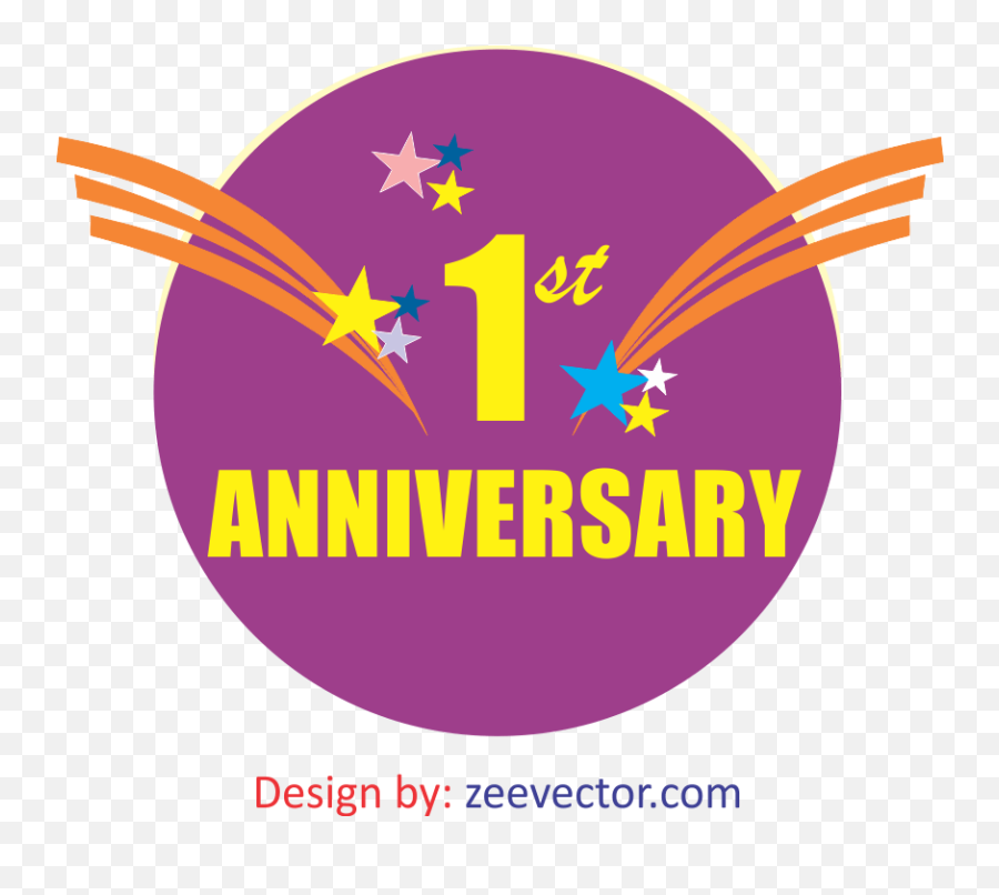1st Anniversary Logo Vector Free Download - Free Vector Package Png,Fashion Icon Vector Free Download