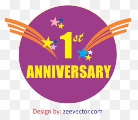 1st Anniversary Logo Vector Free Download - FREE Package png