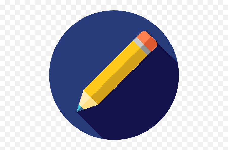 Pencil Icon - Page 13 Pen Cartoon Circle Icon Png,Flat Edit Icon