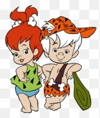 Pebbles Flintstone And Bam Rubble - Pebbles And Bam Bam Flintstone Png,Rubble Png
