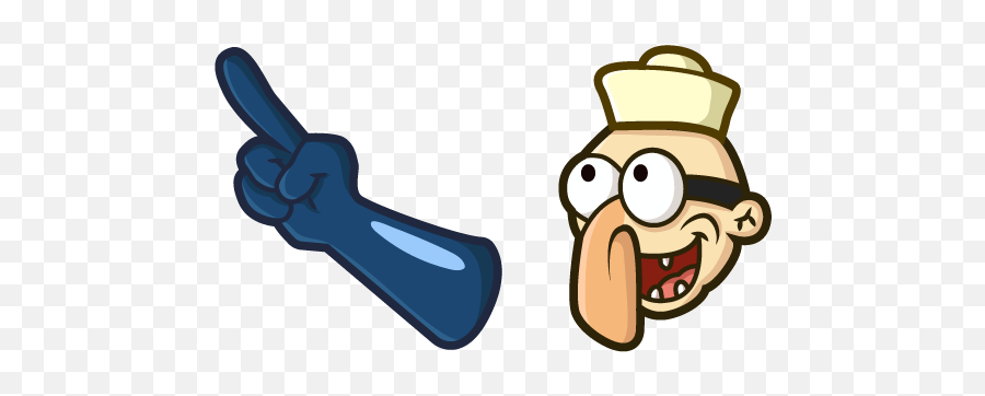 Spongebob Barnacle Boy Blue Glove U2013 Custom Cursor Browser - Clip Art Png,Mocking Spongebob Png