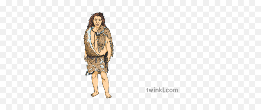 Neanderthal Woman Caveman Prehistoric Neogene History Ks2 2 - Illustration Png,Caveman Png