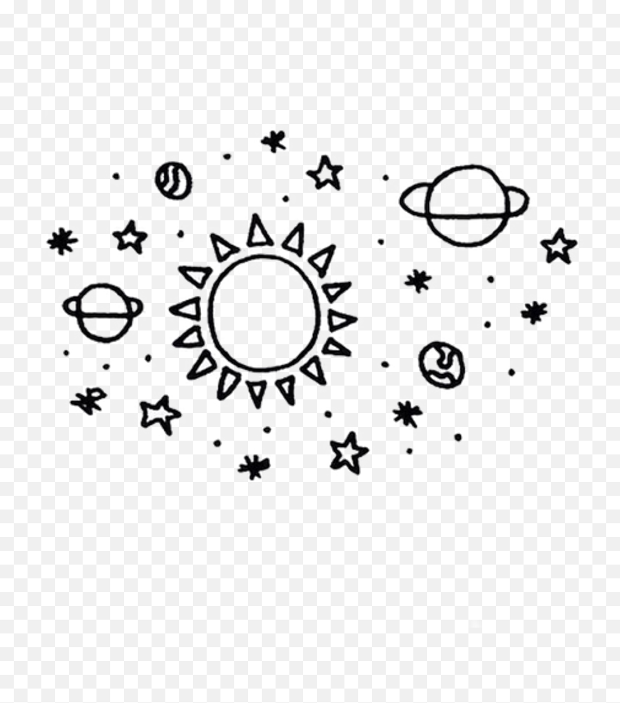 Download Galaxy Planets Stars Star - Easy Space Drawing Png,Tumblr Stars Png