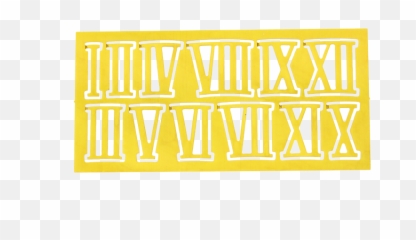 Number Sets Roman Numerals Of I - Römischer Zahlensatz 15 Mm Hoch png