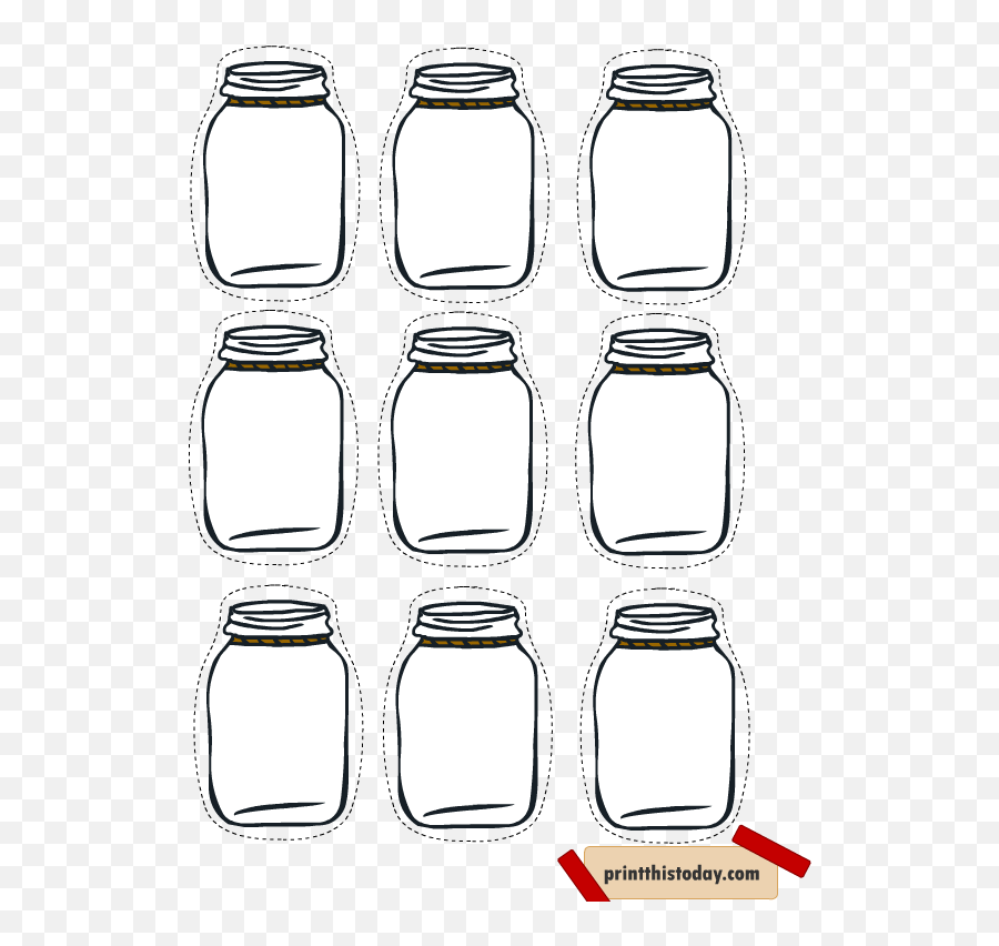 Mason Jar Tags For Homema - Printable Mason Jar Tag Png,Mason Jar Png