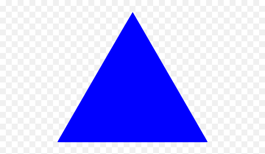 Blue Triangle Icon - Free Blue Shape Icons Triangle Hd Blue Color Png,Black Triangle Png