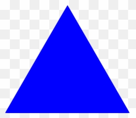 Blue Triangle Icon - Free blue shape icons Triangle Hd Color Png