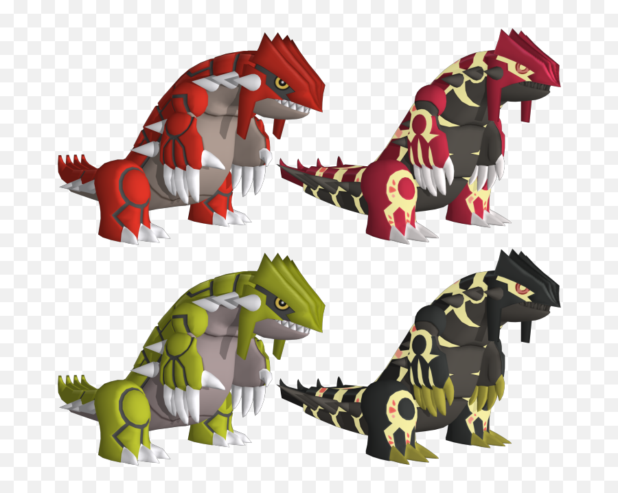 383 Groudon - Groudon 3d Model Png,Groudon Png