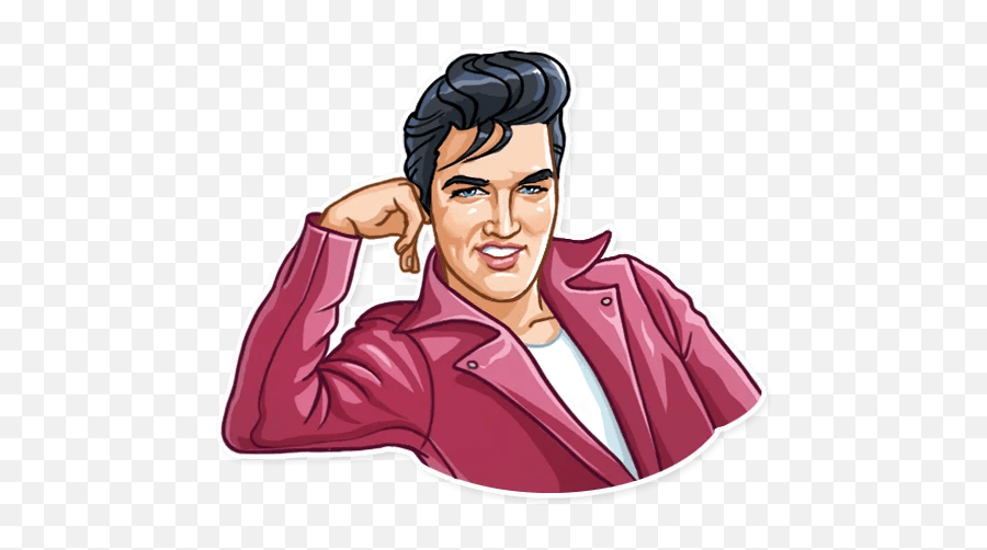Elvis Presley - Telegram Sticker Sticker Elvis Presley Png,Elvis Png