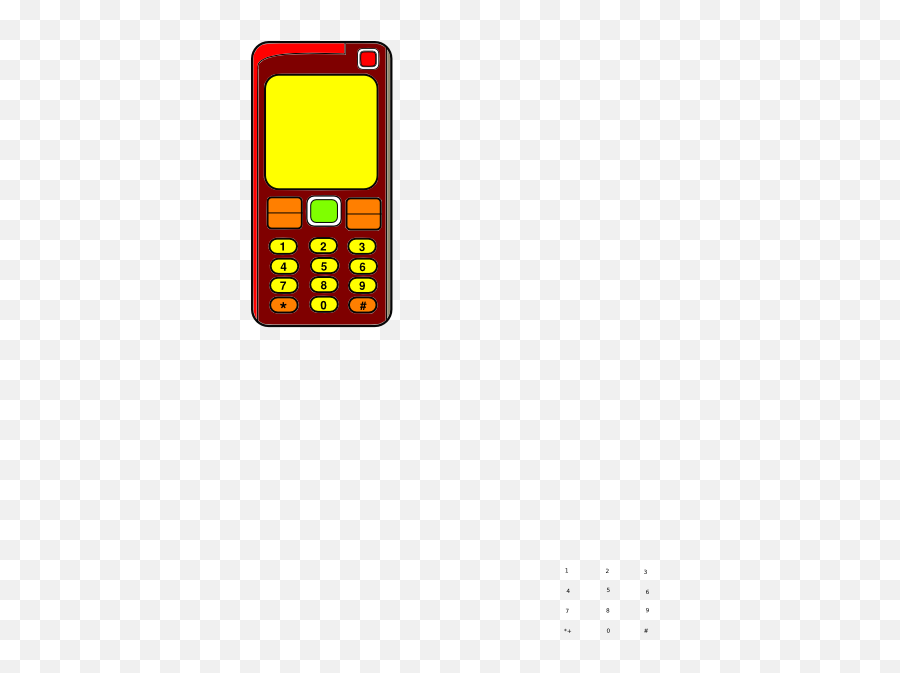 Mobile Phone In Colour Clip Art - Vector Clip Mobile Phone Png,Phone Clipart Png