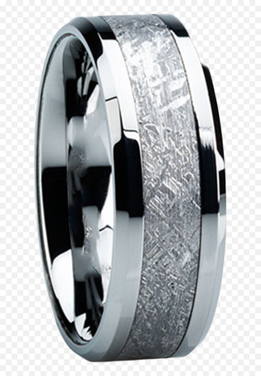 8 Mm Tungsten Mens Wedding Bands With Meteorite - T104m Guy Wedding Rings Meteorite Png,Meteorite Png