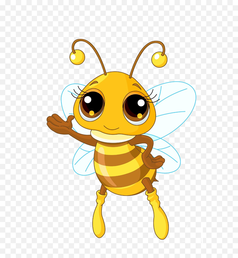 Transparent Female - Cartoon Honey Bee Drawing Png,Transparent Bees