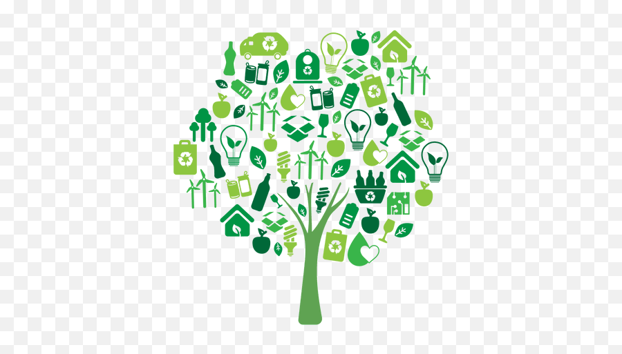 Ecología De Árboles Verdes Icons - Recycling Tree Png,Arboles Png