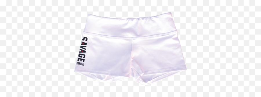 Womenu0027s Short White Savage Barbell - Short Blanco Paramujer Png,Barbell Logo