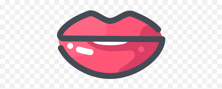 Glossy Lips Icon - Free Download Png And Vector Tik Tok Png,Lipstick Mark Png