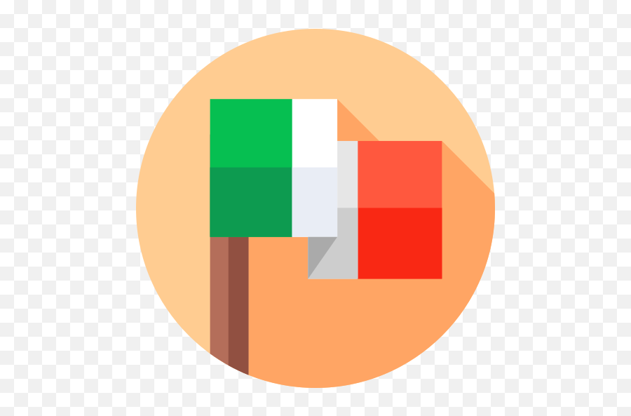 Italian Flag - Free Maps And Flags Icons Italian Flat Icon Png,Italian Flag Png